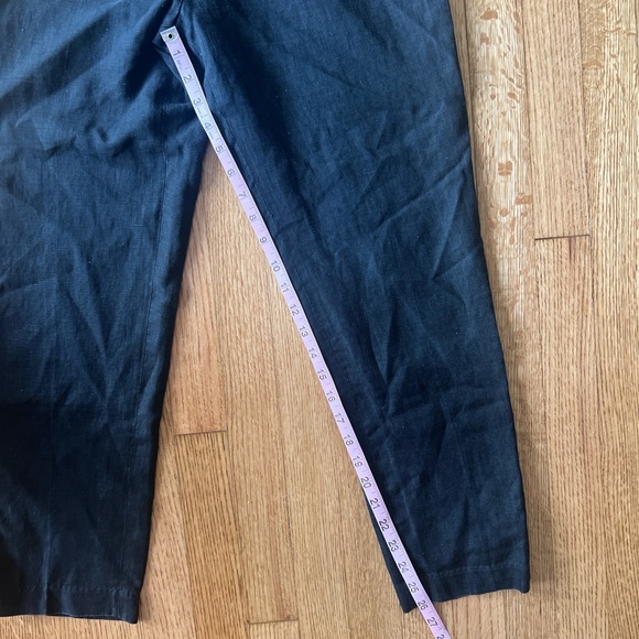 80s vintage designer high waisted linen pants - Picture 6 of 9